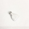 Handicraft Component: Silk Brush with Ring " Silk", length 2 cm, diameter 5 mm, price per 1 pc