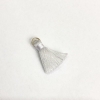 Handicraft Blank Silk Brush with Ring "silk", length 2 cm, diameter 5 mm price per 1 piece