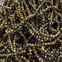 Beads Czech Crystal on Thread Assortment Gray with Faceted Rondelle, 3.5x3mm +-, length 36-38cm +
