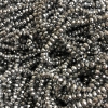 Czech Crystal Beads on Thread with Light Gray Coating, Faceted Rondelle, 3.5x3mm +-, Length 36-38cm +