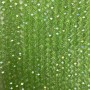 Czech Crystal Beads on Thread Light Green Transparent with Benzin Coating faceted Rondelle, 8x6.5mm + -, length 40-4