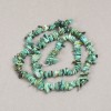 Chrysocolla Beads on Thread Natural Stone Chip, diameter 6mm +/-, length 40cm +/-