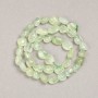 Prehnite Beads on Thread Bead-shaped, drilled 10×8 mm, length 38 cm