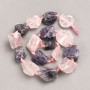 Unprocessed Stone Beads Assorted Amethyst + Rose Quartz