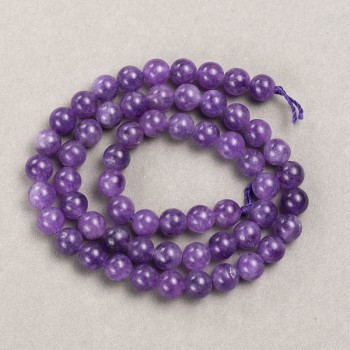 Sugilite Beads (single) smooth ball, 6mm diameter + -, length 39cm + - on thread