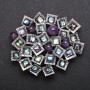Brooch Pendant from the Accent Series with Callot?lite and Amethyst, Metal Color 57x49mm