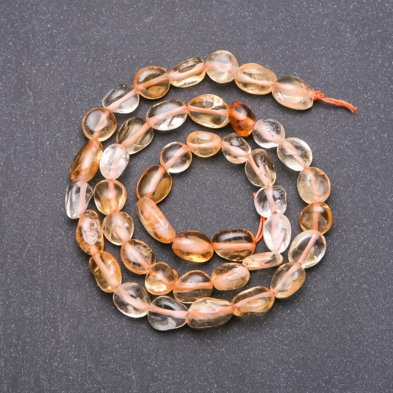 Citrine Beads - Faceted, 8x9 mm diameter, 38 cm length