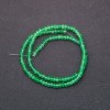 Toned artificial stone beads "Chrysoprase" faceted rondelle, diameter 4×2mm, thread length 38cm