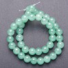 Natural Jade Beads Smooth Round 10 mm (~) Diameter, 38 cm Length