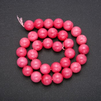 Artificial Tourmaline Beads smooth round 12mm on strand, length 38cm (±)