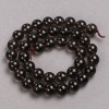 Beads on a Thread of Natural Stone Smoky Topaz Round Bead 10mm diameter, length 39cm +