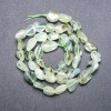 Prehnite Beads, Drops, diameter 9×12mm + - thread, length 38cm+