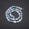 Aquamarine Faceted Beads, 8x12 mm, 38 cm length