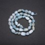 Aquamarine Faceted Beads, 8x12 mm, 38 cm length