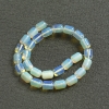 Moonstone Beads on Thread (Synthetic) Barrel Shape, 10×14mm, length 39cm
