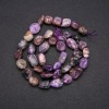 Charoite Beads, Tubular Round, 8x12 mm, 38 cm