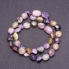Charoite Beads,</s> round coin-shaped, 9mm diameter ± thread length 39cm