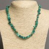 Chrysocolla Nugget Necklace on Natural Stone Thread, 6mm+-, length 46-48cm+