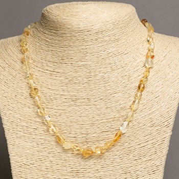 Citrene Briolette Beads Necklace, diameter 8x6mm, length 48-50cm +
