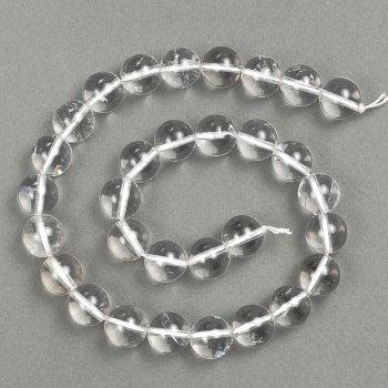 Crystal Mountain Beads on Thread Smooth Ball, diameter 12mm, length 37cm