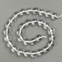 Crystal Mountain Beads on Thread Smooth Ball, diameter 12mm, length 37cm