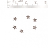 Star Bead Insert Finding, diameter 1mm 0.5cm, 20g Pack +/-200pcs