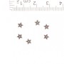 Star Bead Insert Finding, diameter 1mm 0.5cm, 20g Pack +/-200pcs