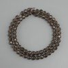 Natural Stone Beads Smoky Topaz Faceted Round 6mm, 39 cm length +