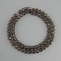 Natural Stone Beads Smoky Topaz Faceted Round 6mm, 39 cm length +