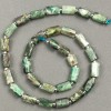 Seraphinite Beads on Thread, faceted 11x7 mm, length 38 cm +/- (with beads 3x2)