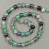 Natural Fluorite Beads on Thread, 8mm Diameter, 39cm Length +