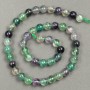 Natural Fluorite Beads on Thread, 8mm Diameter, 39cm Length +