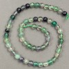 Natural Fluorite Beads on Thread, 6 mm Diameter, 38 cm Length +