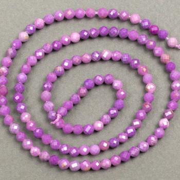 Natural Phosphosiderite Gemstone Beads on Thread, Faceted, 3.5 mm ±, 40 cm length