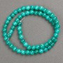 Beads on Thread Amazonite Crystal acrylic bead smooth ball diameter 6mm±, thread length 40cm±