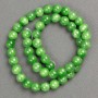 Acrylic Beads Imitation Jade (single acrylic) on thread smooth ball, diameter 8.5 mm +-, length 40 cm +