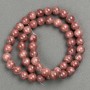 Acrylic Beads "Celestite" (single) on thread Smooth round bead, diameter 8.5mm ±, length 40cm ±