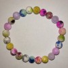 Toned Quartz Crystal Beads Bracelet Assorted (pieces) Sphere, diameter 8mm±, length 18cm