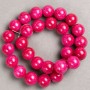 Turquoise-like Beads (artificial acrylic) on a thread, smooth round bead, diameter 14.5 mm ±, length 40 cm ±