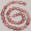 Strawberry Quartz Faceted Beads, 8x12 mm, approx. diameter 8×12 mm, length 38 cm