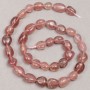 Strawberry Quartz Faceted Beads, 8x12 mm, approx. diameter 8×12 mm, length 38 cm