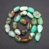 Natural Chrysoprase Beads, Tumbled, 11×16 mm, length 38 cm