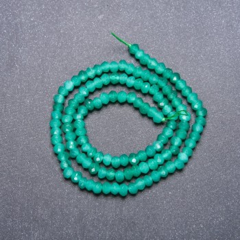 Amazonite Beads (Lotto) Faceted Rondelle, 4x3 mm, Thread Length 38 cm