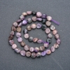Charoite Faceted Beads on Thread, 7x8 mm, 41 cm length