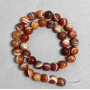 Agate Beads on Thread, Natural Stone, Smooth Round Bead, 10 mm diameter, 40 cm length