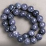 Amethyst Beads (artificial acrylic) on thread, smooth round bead, diameter 14.5 mm ±, length 40 cm ±