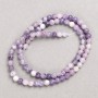 Lepidolite Beads on Thread – Smooth Round Bead, 4.5 mm diameter, length 38 cm