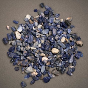 Sodalite Chip Without Hole for Decoration d 12x7-7x5mm ± 100 grams