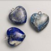 Heart Pendant with Lazurite, diameter 27x25x10 mm+