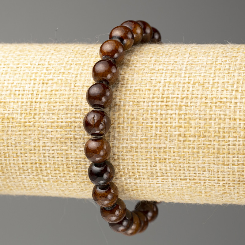 Tiger's Eye Bracelet (artificial acrylic beads), 8mm diameter ±, length 18cm ± smooth beads on elastic